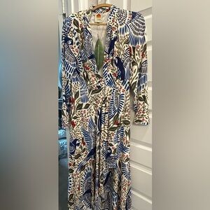 Farm Rio Off White Macaw Dress Size Large